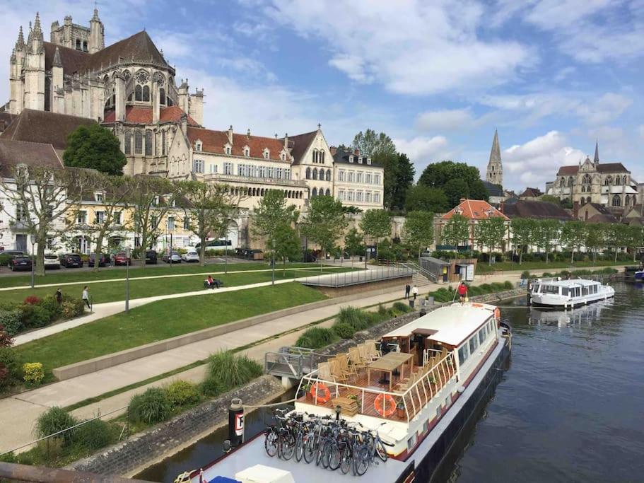Bel Appart Au Centre-Ville Proche Gare Avec Wifi. Auxerre Eksteriør billede